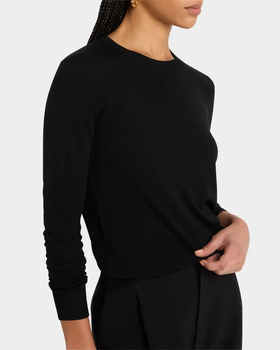 Theory Regal Merino Wool Knit Crewneck Top | Thumbnail 4