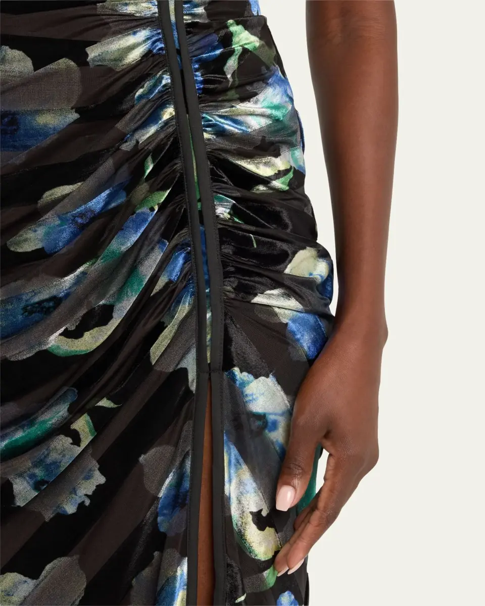 Ramy Brook Hallie Floral Velvet Midi Dress | Thumbnail 5 Ramy Brook Hallie Floral Velvet Midi Dress | Thumbnail 5