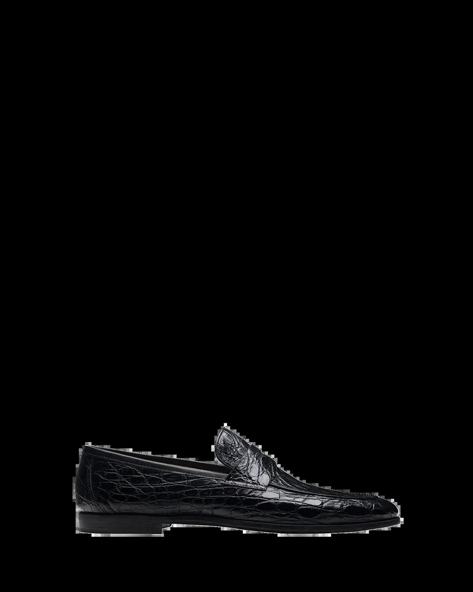 Magnanni Men's Vicente Croc Leather Penny Loafers | Thumbnail 2 Magnanni Men's Vicente Croc Leather Penny Loafers | Thumbnail 2