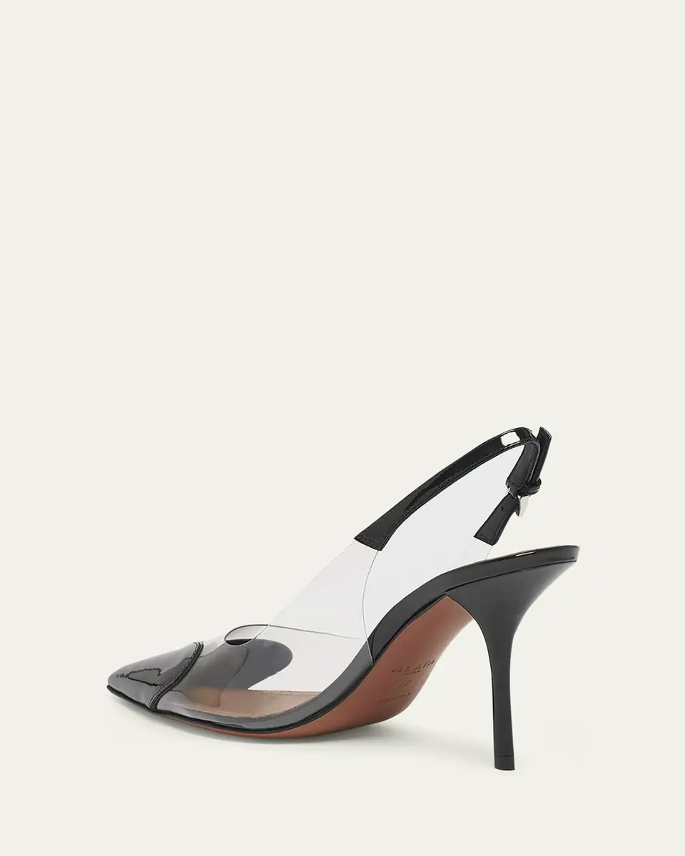 Alaïa Coeur Clear Patent Heart-Toe Slingback Pumps | Thumbnail 2 Alaïa Coeur Clear Patent Heart-Toe Slingback Pumps | Thumbnail 2