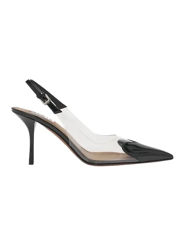 Coeur Clear Patent Heart-Toe Slingback Pumps Coeur Clear Patent Heart-Toe Slingback Pumps