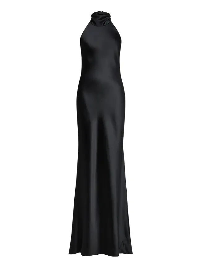 Chilton Stretch Satin Evening Dress Chilton Stretch Satin Evening Dress