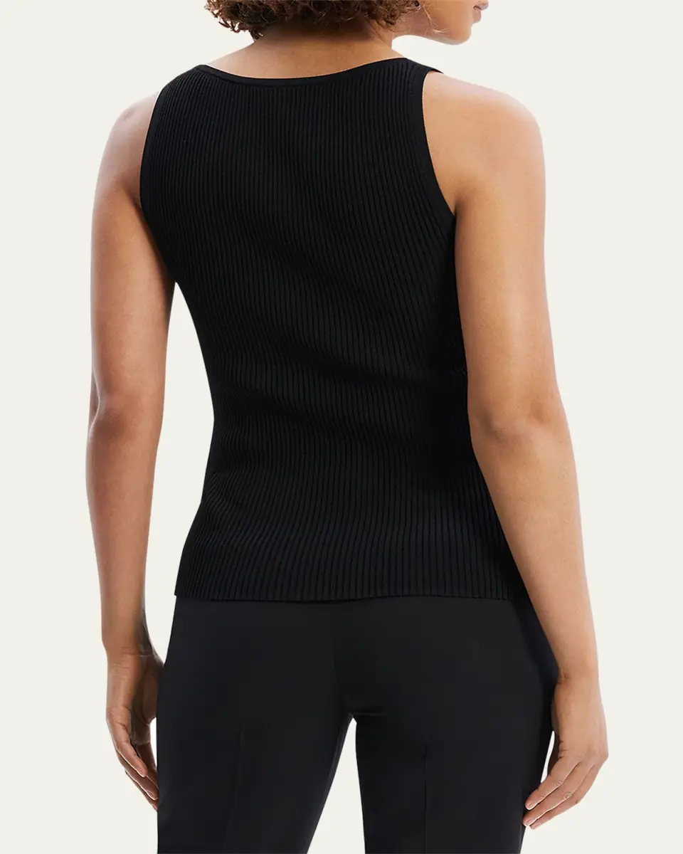 Theory Scoop-Neck Ribbed Tank Top | Thumbnail 3