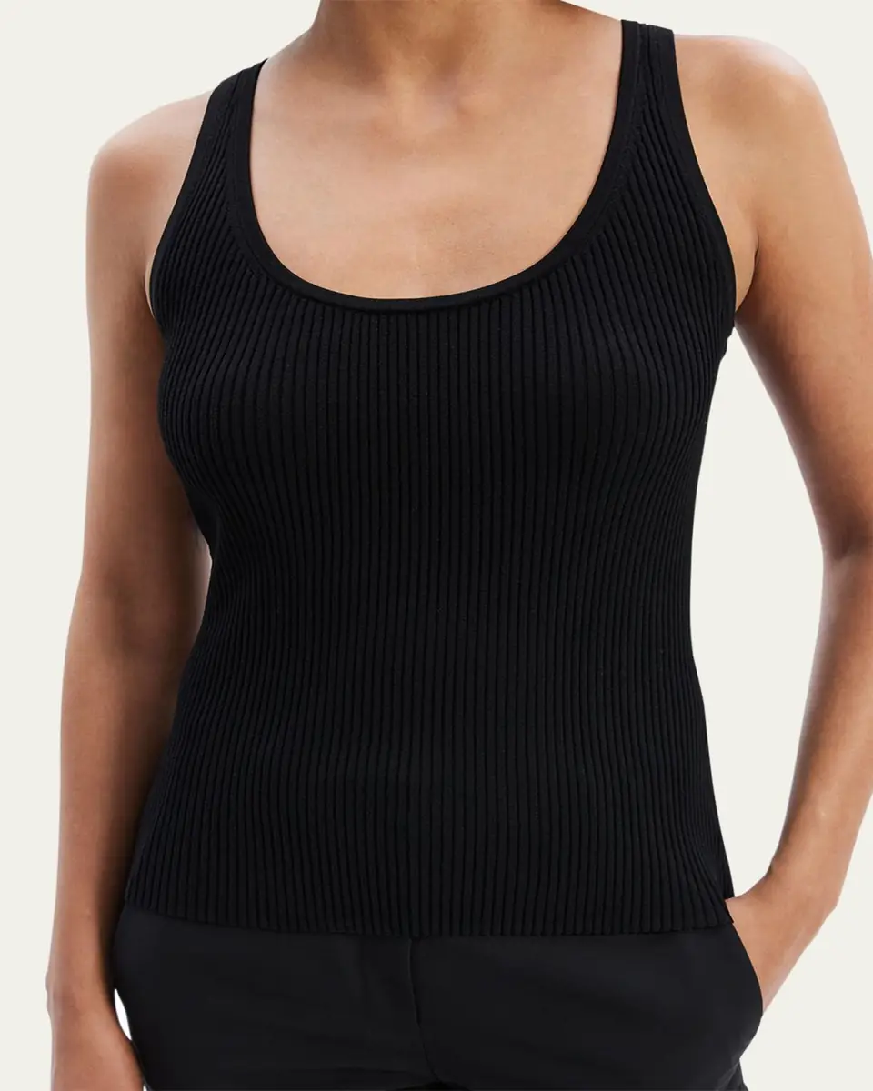 Theory Scoop-Neck Ribbed Tank Top | Thumbnail 5