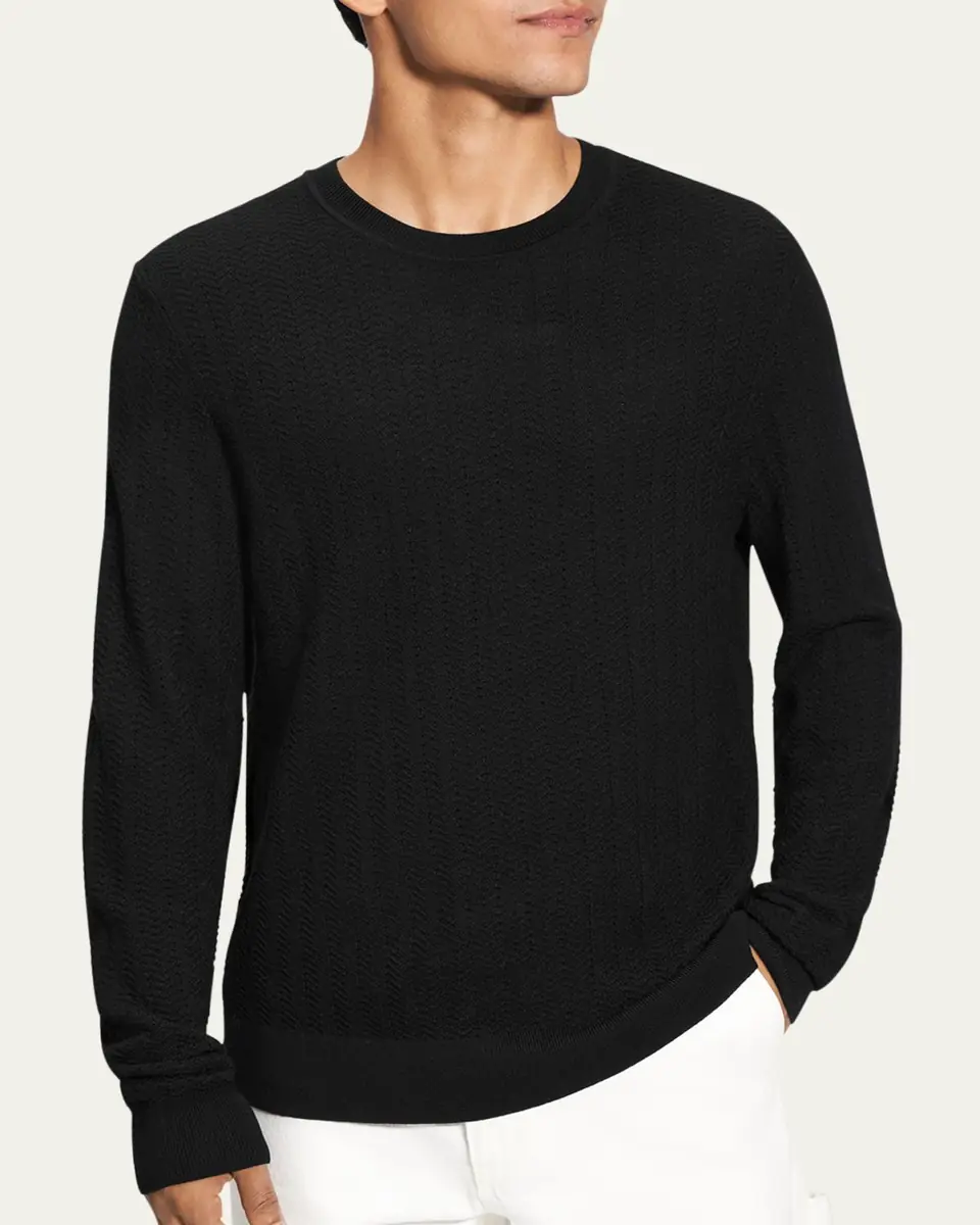 Theory Men's Merino Wool Crewneck Sweater | Thumbnail 4