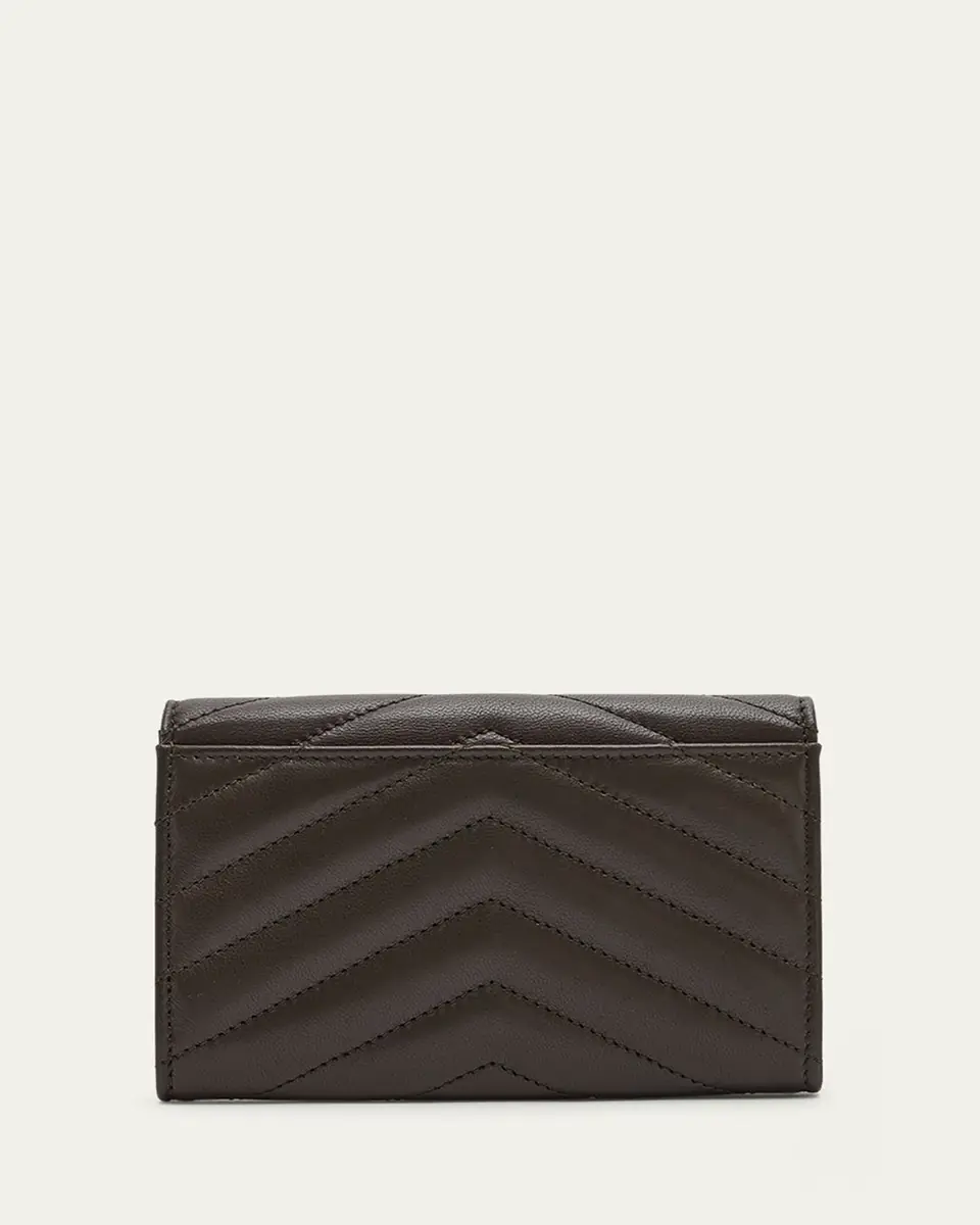 Saint Laurent YSL Monogram Small Flap Wallet in Smooth Leather | Thumbnail 3 Saint Laurent YSL Monogram Small Flap Wallet in Smooth Leather | Thumbnail 3