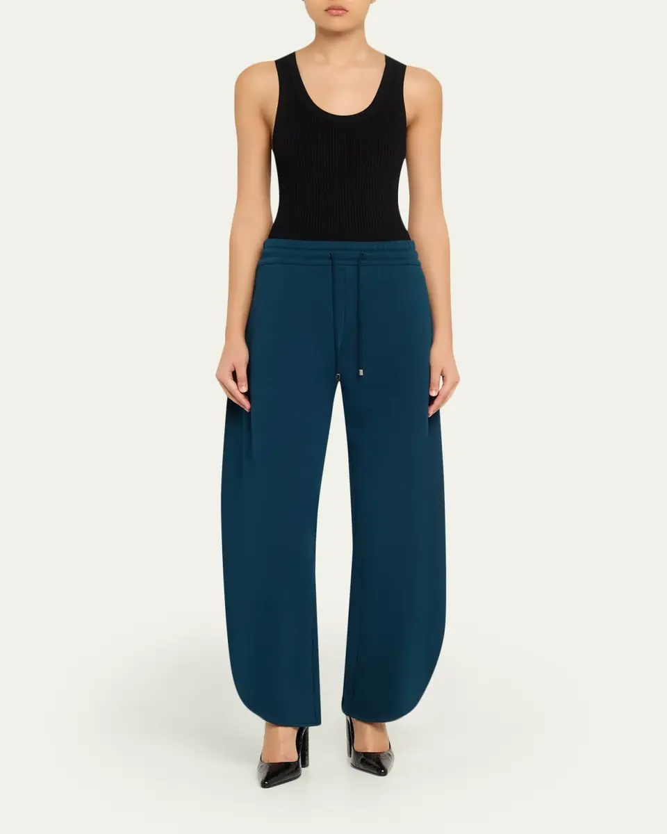 Alaïa High-Rise Wide-Leg Petal Joggers | Thumbnail 2 Alaïa High-Rise Wide-Leg Petal Joggers | Thumbnail 2