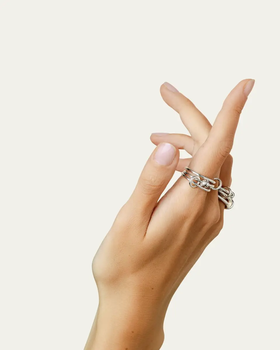 Spinelli Kilcollin Acacia Silver Three-Link Ring | Thumbnail 4 Spinelli Kilcollin Acacia Silver Three-Link Ring | Thumbnail 4
