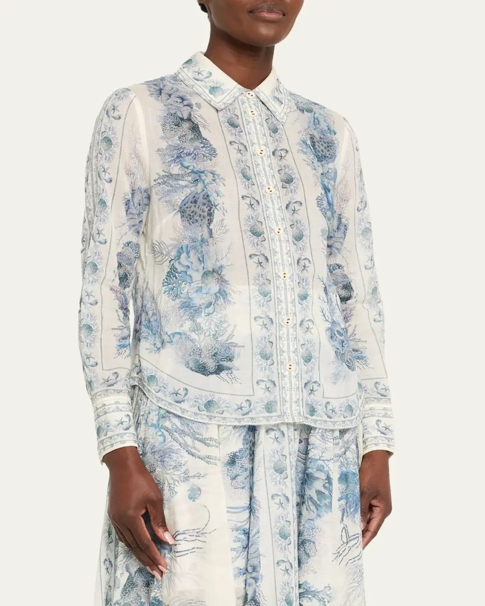 Zimmermann Wanderlust Long-Sleeve Blouse | Thumbnail 4 Zimmermann Wanderlust Long-Sleeve Blouse | Thumbnail 4