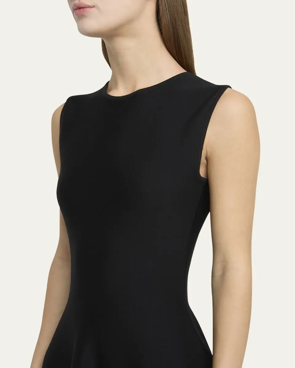 Alexander McQueen Asymmetric Lace Hem Sleeveless Midi Dress | Thumbnail 5 Alexander McQueen Asymmetric Lace Hem Sleeveless Midi Dress | Thumbnail 5