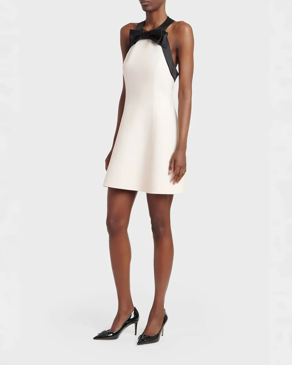 Valentino Garavani Bow-Accented Mini Dress | Thumbnail 3 Valentino Garavani Bow-Accented Mini Dress | Thumbnail 3
