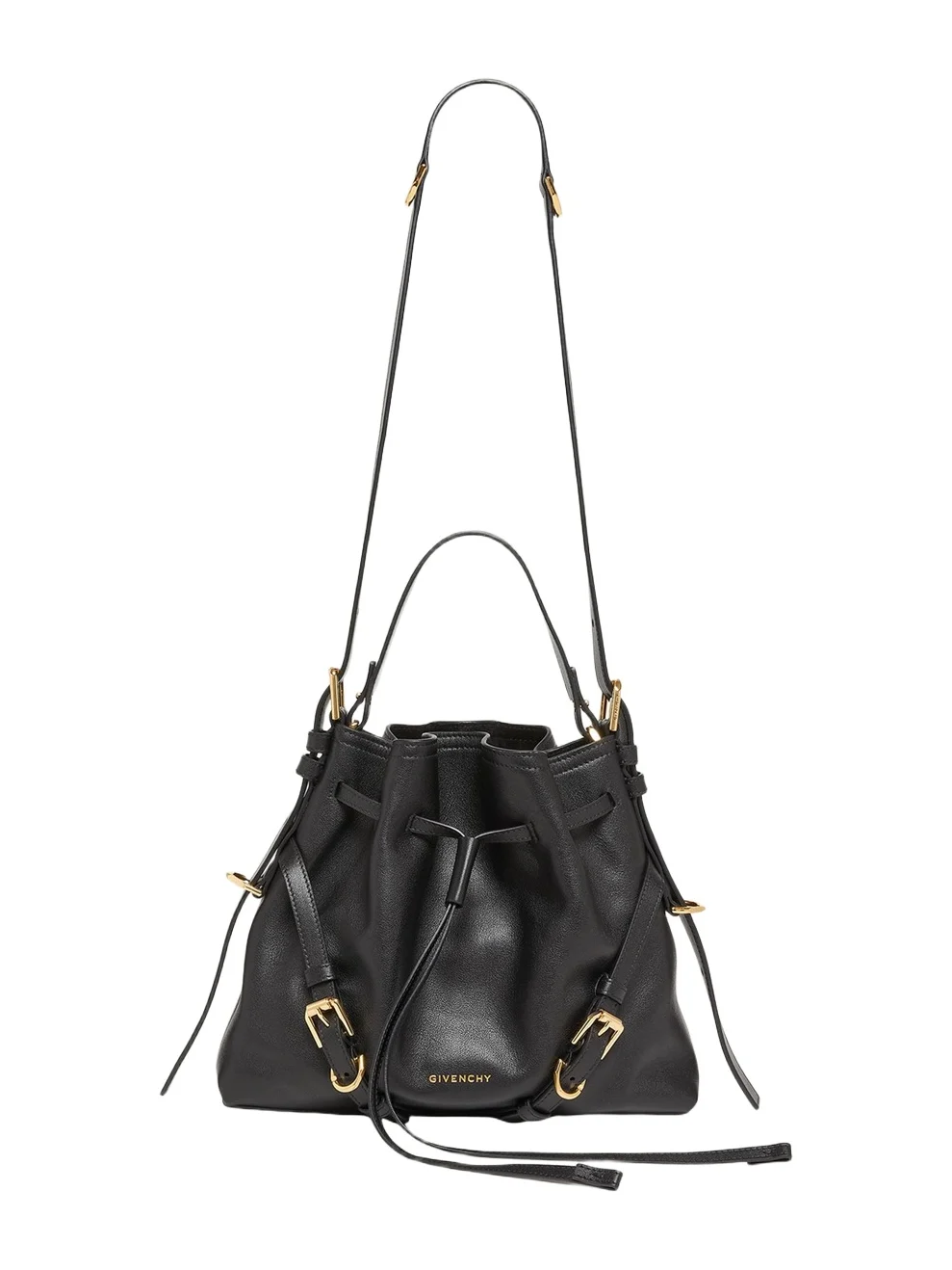 Voyou Small Buckle Shoulder Bag in Leather Voyou Small Buckle Shoulder Bag in Leather