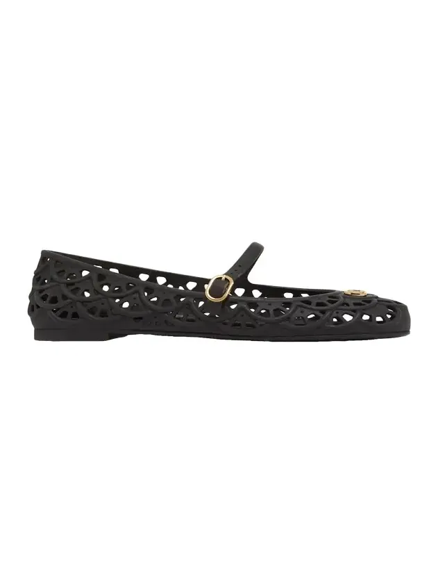 5mm VLogo PVC Ballerina Flats 5mm VLogo PVC Ballerina Flats