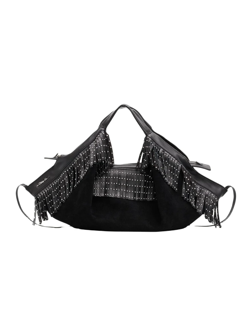 Luna Fringed Suede Shoulder Bag Luna Fringed Suede Shoulder Bag