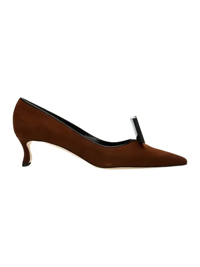 50mm Potoka Suede Pumps