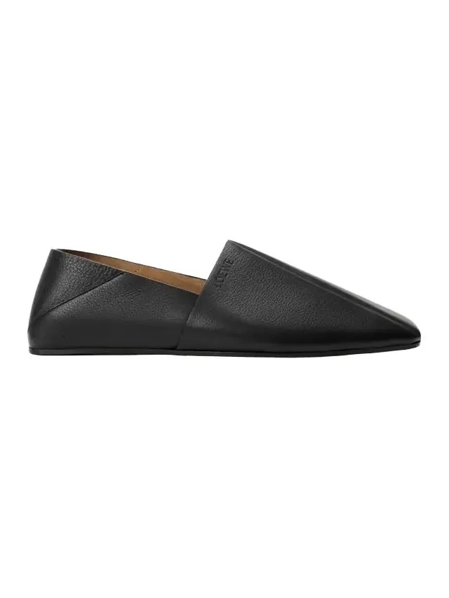 Men's Origami Leather Square-Toe Slippers Men's Origami Leather Square-Toe Slippers