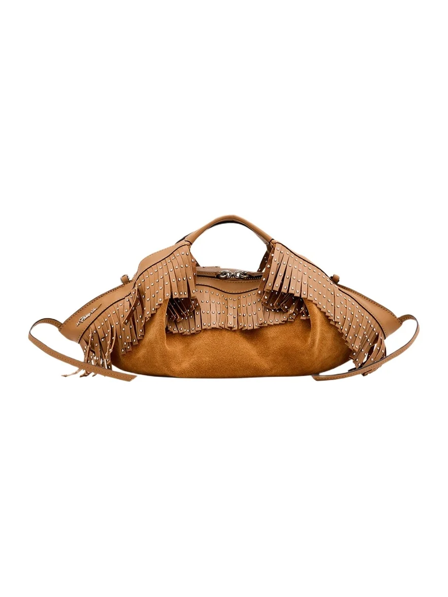 Luna Mini Fringe-Trim Suede Crossbody Bag Luna Mini Fringe-Trim Suede Crossbody Bag