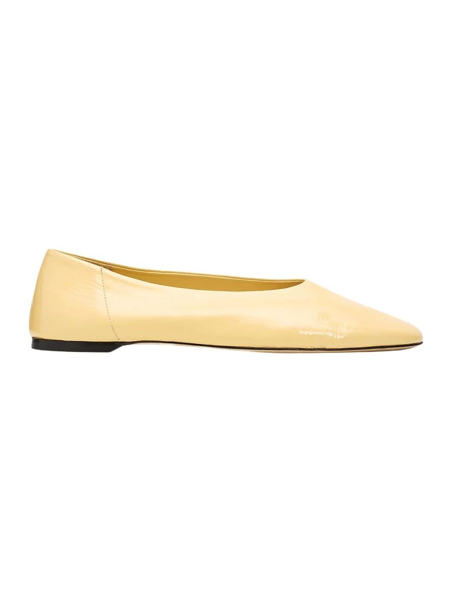 TOTEME Naplack Leather Ballerina Flats