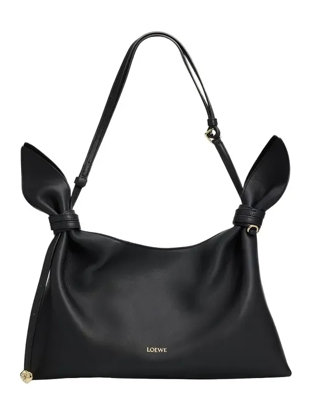 Scarf Medium Knotted Leather Shoulder Bag