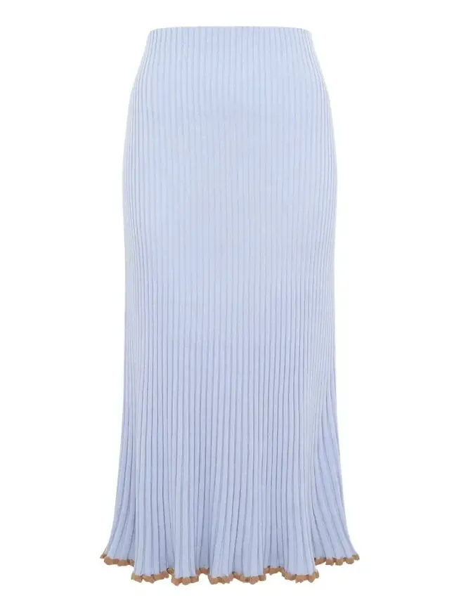 Kavya Rib Knit Midi Skirt