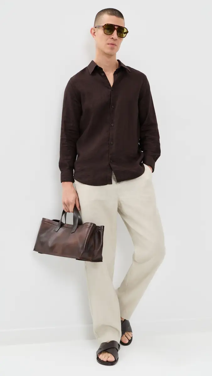 Les Deux Linen Comfort Suit Pants 32 | Thumbnail 5