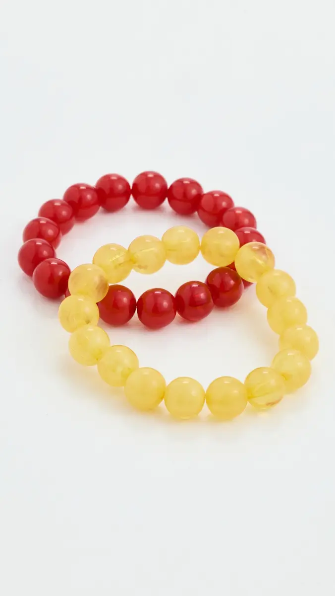 BaubleBar Jane Warm Toned Beaded Bracelet Set | Thumbnail 4