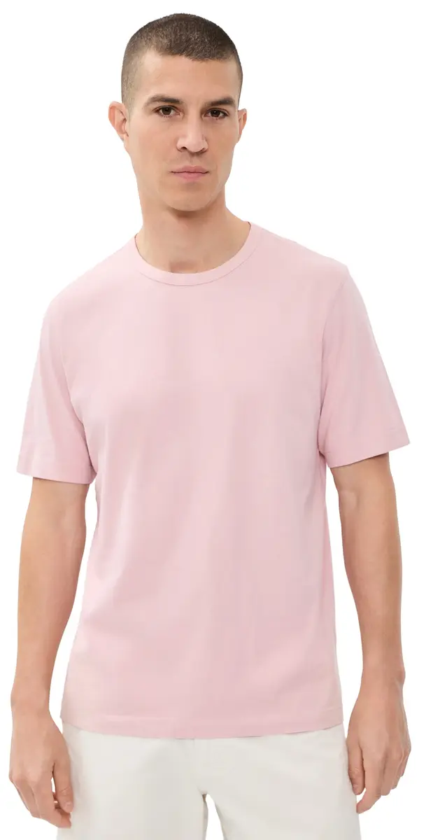 Theory Crew Neck Tinted Tee Tinted Chalk Pink S | Image 1 Theory Crew Neck Tinted Tee Tinted Chalk Pink S | Image 1