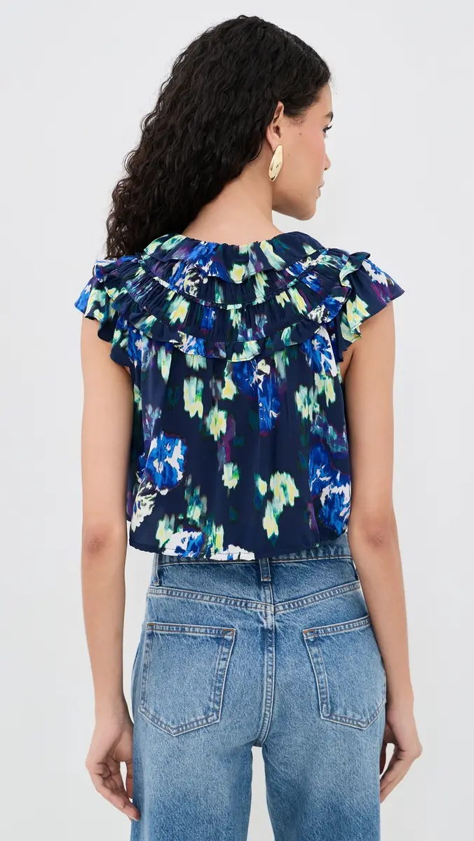 Ulla Johnson Eleonore Silk Top | Thumbnail 3 Ulla Johnson Eleonore Silk Top | Thumbnail 3