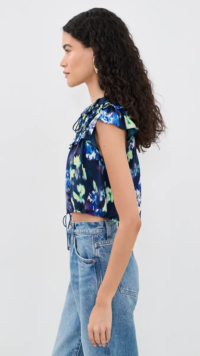 Ulla Johnson Eleonore Silk Top | Thumbnail 4 Ulla Johnson Eleonore Silk Top | Thumbnail 4