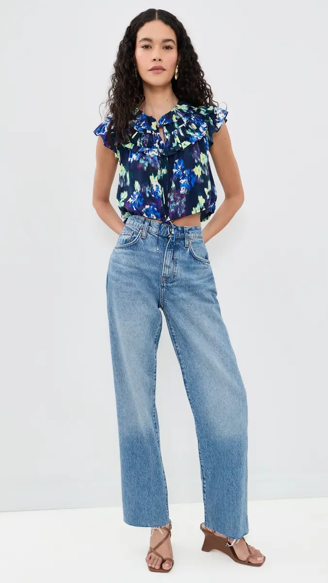 Ulla Johnson Eleonore Silk Top | Thumbnail 5 Ulla Johnson Eleonore Silk Top | Thumbnail 5