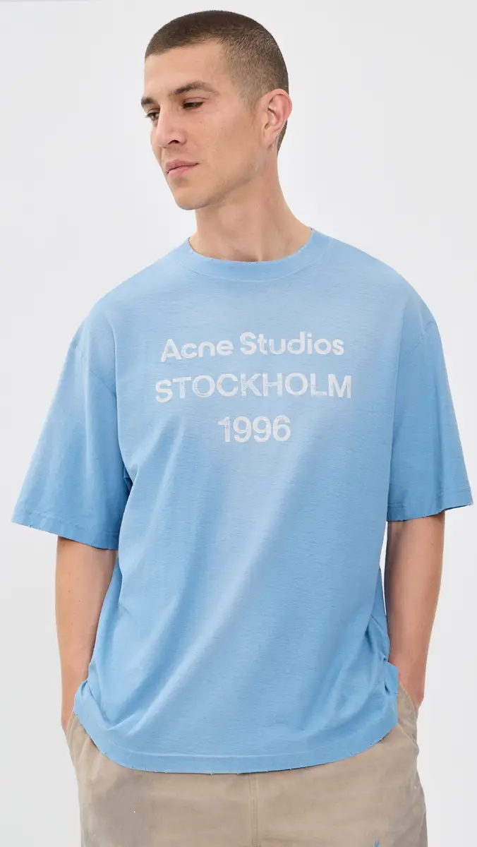 Acne Studios Exford U 1996 Tee Cornflower Blue | Thumbnail 2