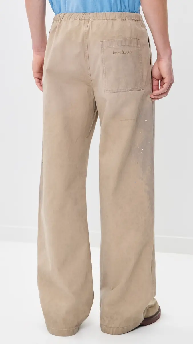 Acne Studios Plott Peached Light Cotton Twill Pants | Thumbnail 3