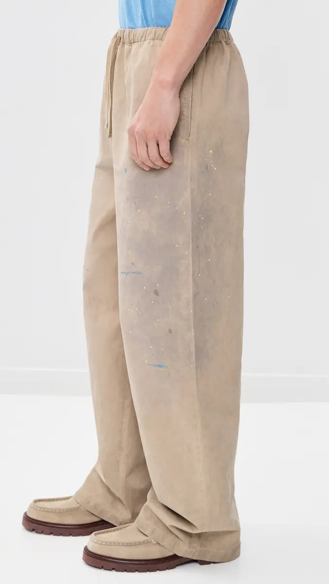 Acne Studios Plott Peached Light Cotton Twill Pants | Thumbnail 4