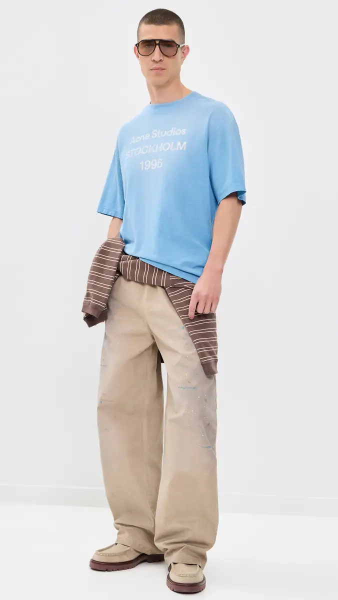 Acne Studios Plott Peached Light Cotton Twill Pants | Thumbnail 5