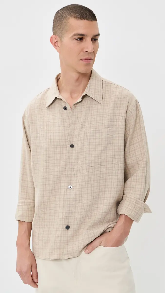 Frame Linen Blend Plaid Shirt | Thumbnail 2 Frame Linen Blend Plaid Shirt | Thumbnail 2