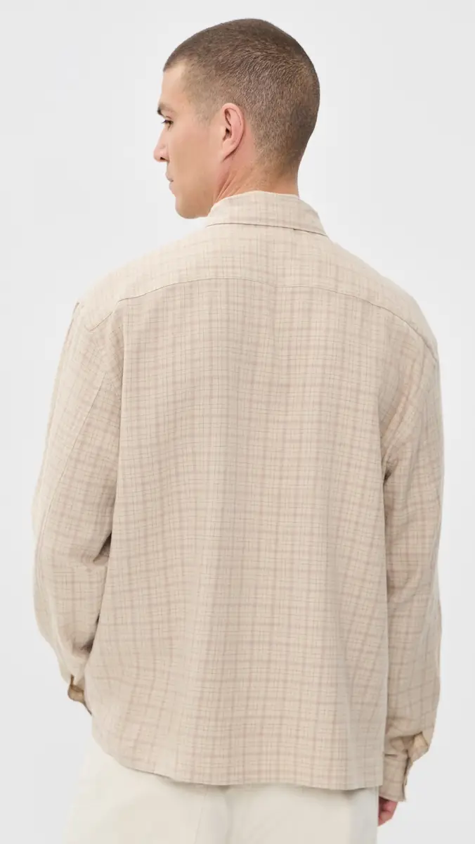 Frame Linen Blend Plaid Shirt | Thumbnail 3 Frame Linen Blend Plaid Shirt | Thumbnail 3