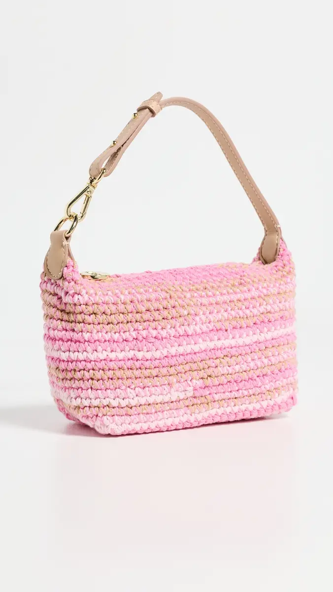 Stoney Clover Lane Mini Shoulder Bag Beige/Pink One Size | Thumbnail 4