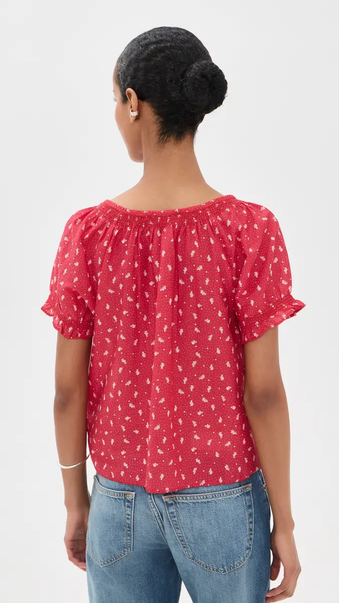 RE/DONE Katie Embroidered Top | Thumbnail 3