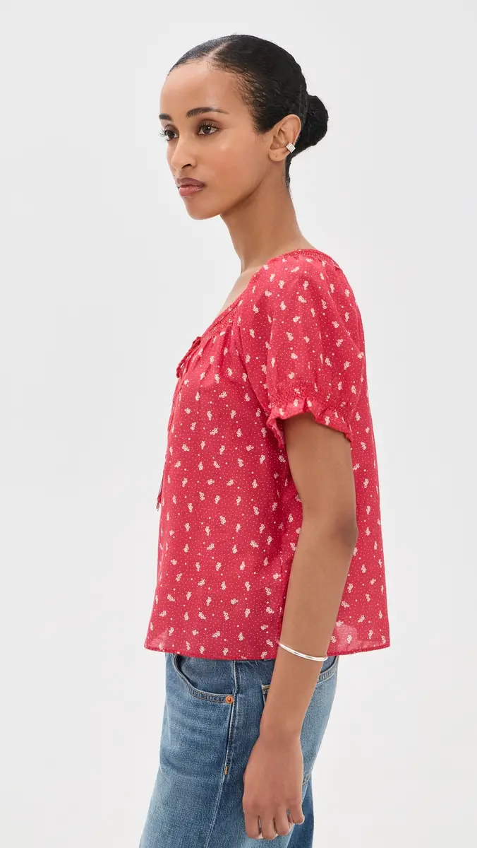 RE/DONE Katie Embroidered Top | Thumbnail 4