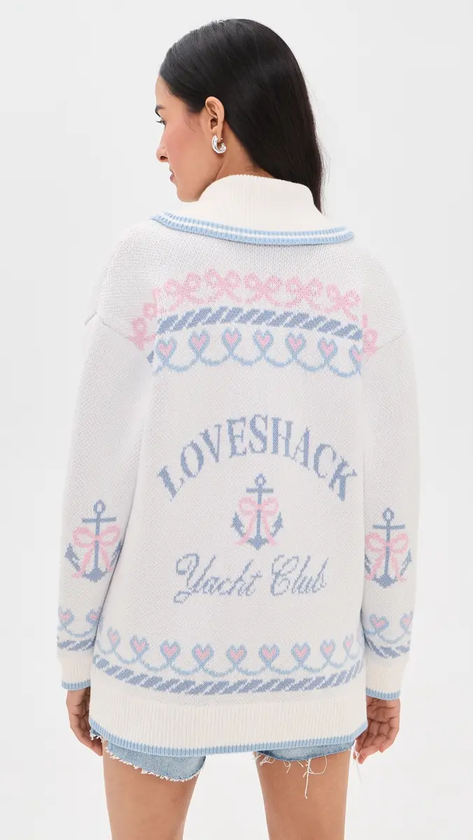LoveShackFancy Aribella Cardigan eaglass Kiss | Thumbnail 3 LoveShackFancy Aribella Cardigan eaglass Kiss | Thumbnail 3