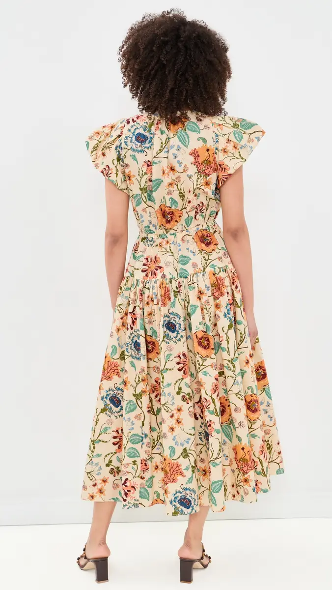 Ulla Johnson Marin Cotton Midi Dress | Thumbnail 3 Ulla Johnson Marin Cotton Midi Dress | Thumbnail 3