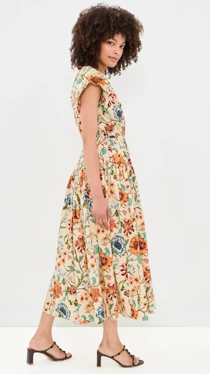 Ulla Johnson Marin Cotton Midi Dress | Thumbnail 4 Ulla Johnson Marin Cotton Midi Dress | Thumbnail 4