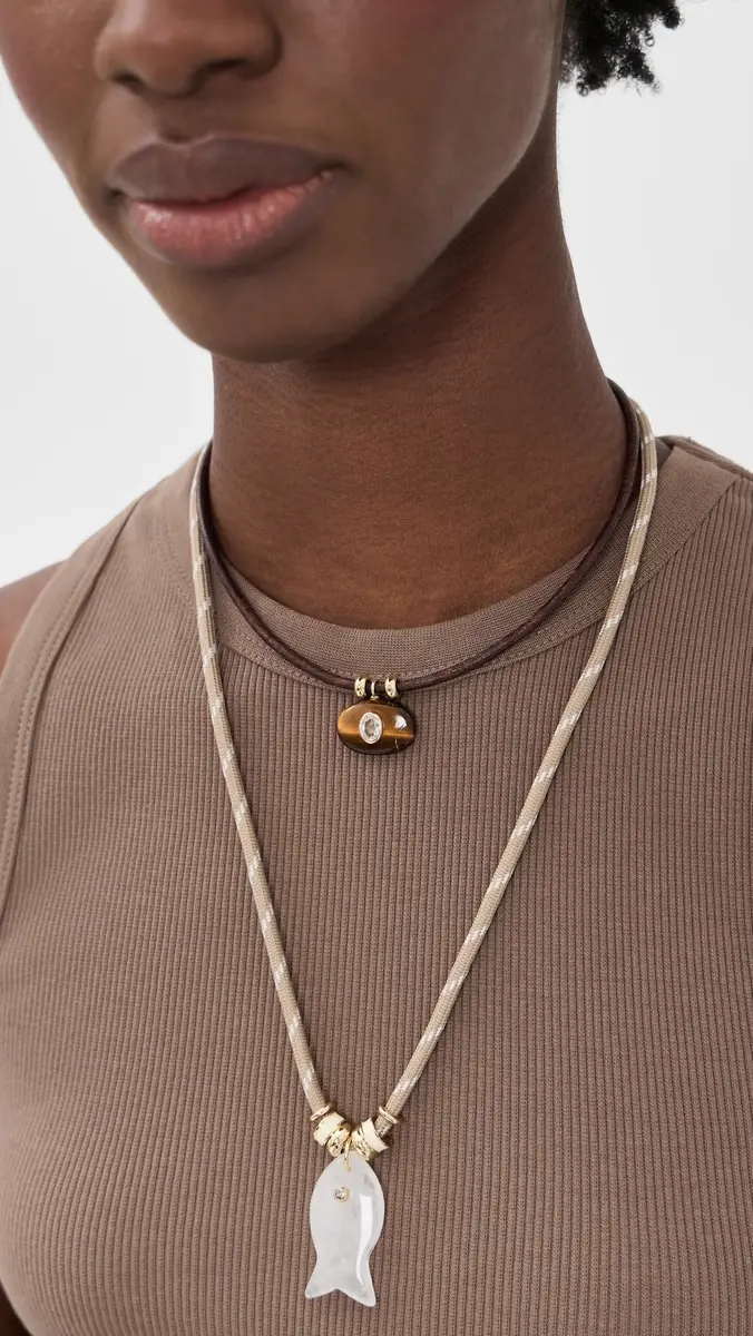 Lacey Ryan Tiger's Eye Horizontal Treasure Necklace | Thumbnail 3