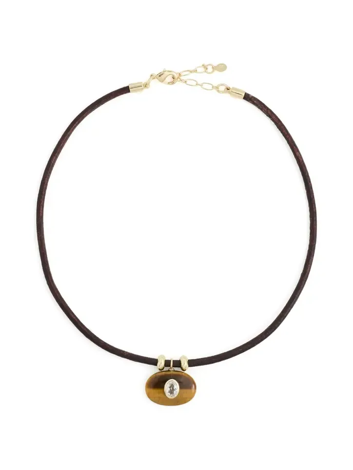 Tiger's Eye Horizontal Treasure Necklace Tiger's Eye Horizontal Treasure Necklace