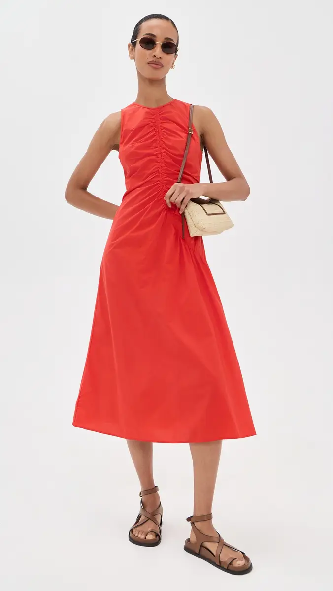 Theory Asymmetrical Ruched Tank Dress | Thumbnail 2