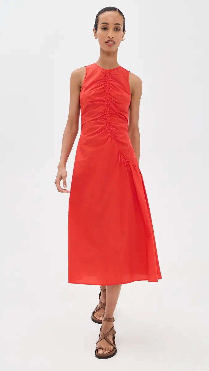 Theory Asymmetrical Ruched Tank Dress | Thumbnail 5