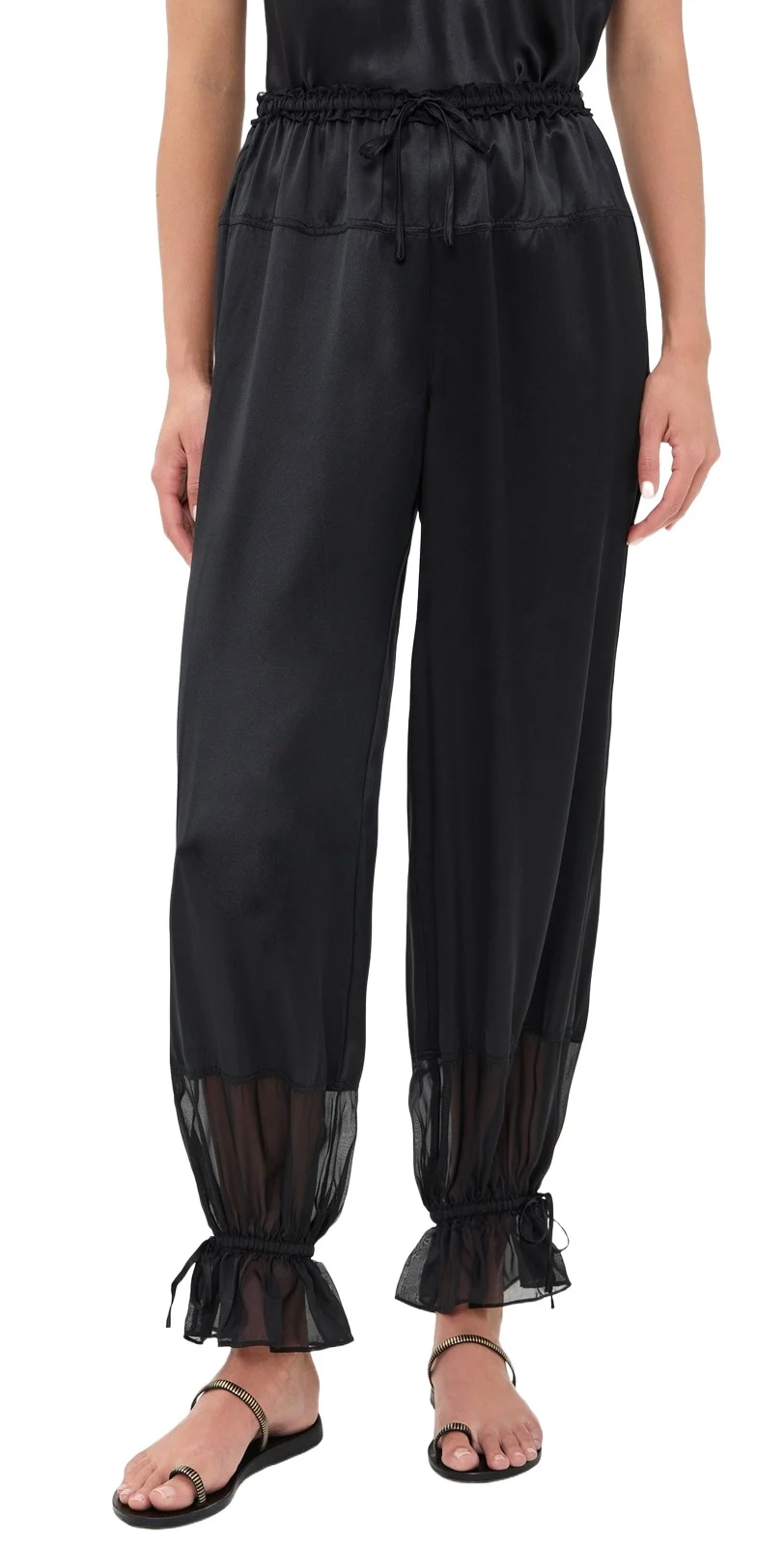 Camile Silk Cinched Pants Camile Silk Cinched Pants