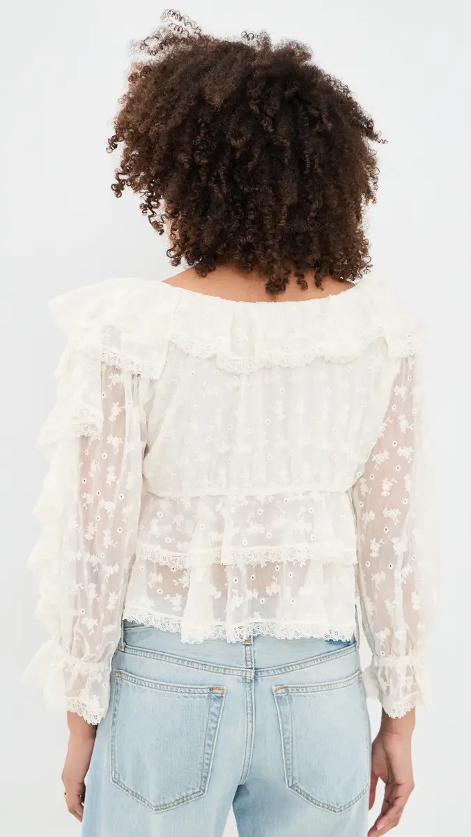 For Love & Lemons Lilou Blouse | Thumbnail 3 For Love & Lemons Lilou Blouse | Thumbnail 3