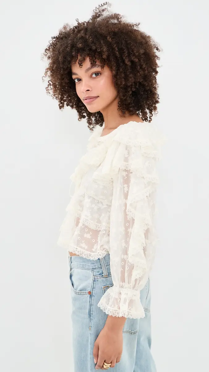 For Love & Lemons Lilou Blouse | Thumbnail 4 For Love & Lemons Lilou Blouse | Thumbnail 4