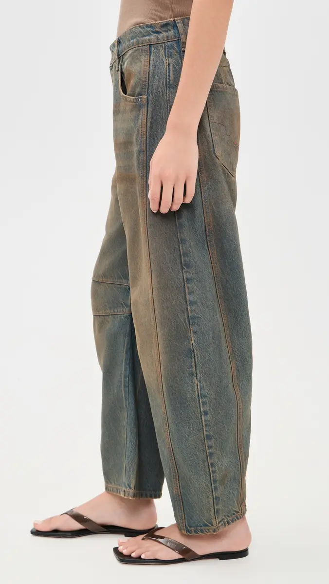 Free People Good Luck Mid Rise Barrel Jeans | Thumbnail 4 Free People Good Luck Mid Rise Barrel Jeans | Thumbnail 4